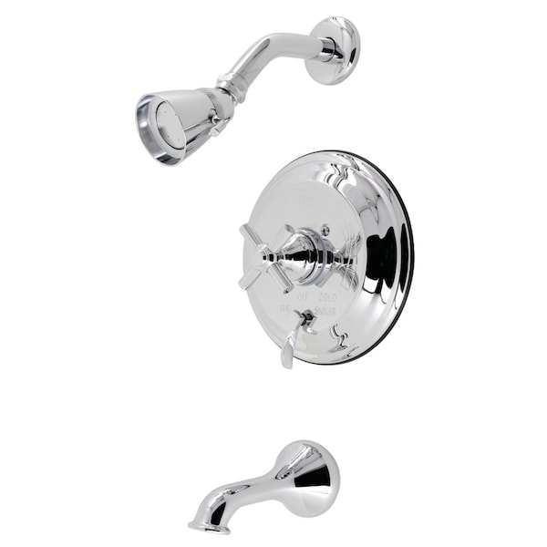 Kingston Brass SingleHandle Tub and Shower Faucet, Polished Chrome KB36310EX - main